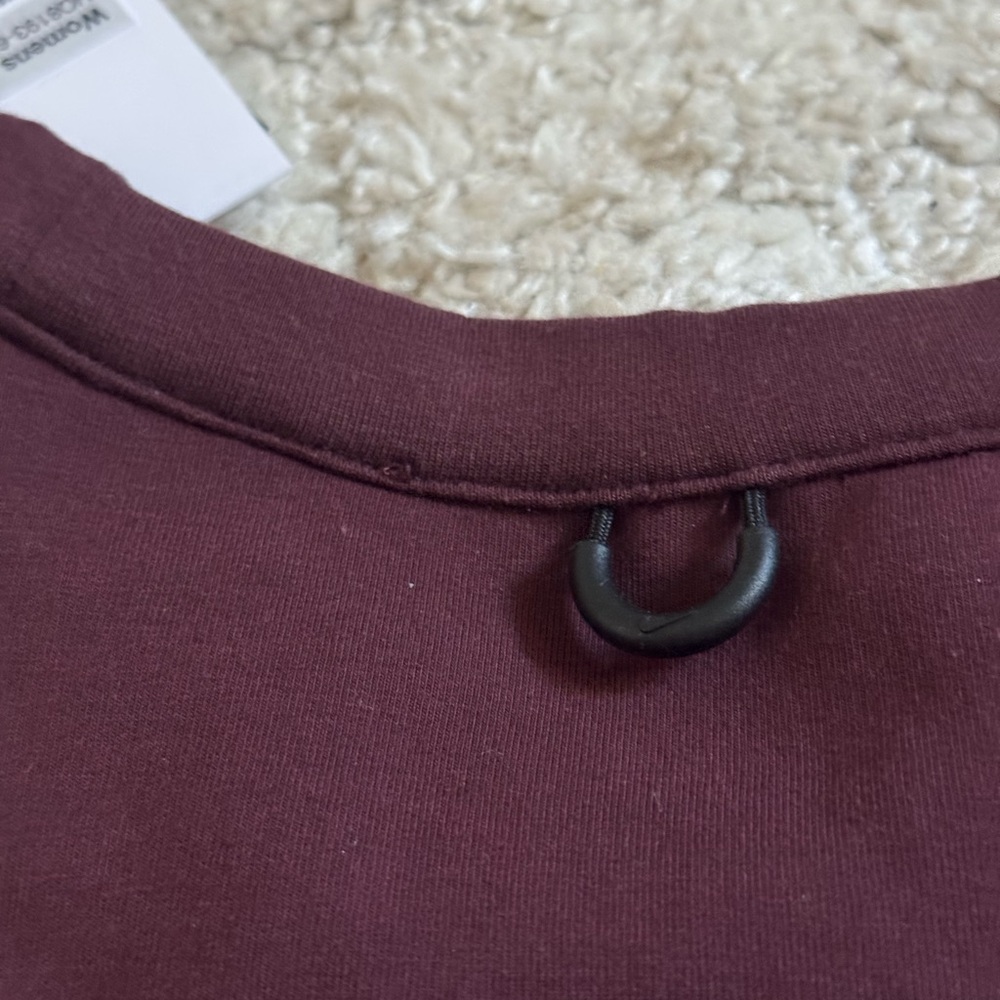 NWT Nike Women's Long Sleeve Crewneck Top - Deep Plum - Picture 3 of 11
